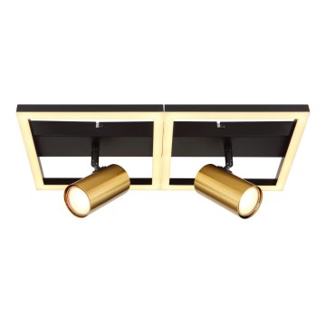 Globo - LED-kattovalaisin 2xGU10/5W/230V + LED/22W/230V