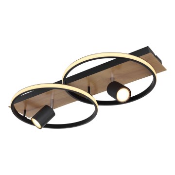 Globo - LED-kattovalaisin 2xLED/18W/230V + 2xGU10/35W/230V