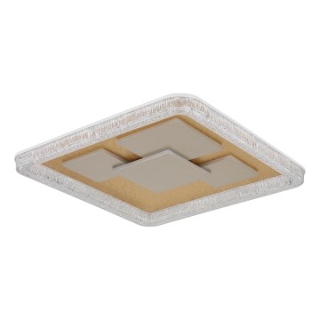 Globo - LED-kattovalaisin LED/40W/230V 3000K 48,8x48,8 cm kultainen