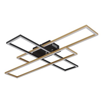 Globo - LED-kattovalaisin LED/40W/230V 3000K 60x80 cm musta/kulta