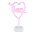 Globo - LED-neonpöytäkoriste LED/2W/3xAA sydän