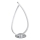 Globo - LED-pöytävalaisin LED/6W/230V hopea