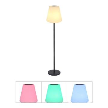 Globo - LED RGB aurinkokennolla toimiva kosketettava lattiavalaisin LED/0,1W/3V IP44 2000 mAh + kaukosäädin