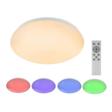 Globo - LED RGB himmennettävä kattovalaisin 1xLED/12W/230V + 1xLED/3W + kaukosäädin