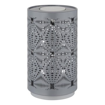 Globo - LED RGB kosketuksella ladattava pöytävalaisin LED/1W/5V 500 mAh harmaa