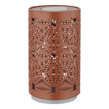 Globo - LED RGB kosketuksella ladattava pöytävalaisin LED/1W/5V 500 mAh kuparinvärinen