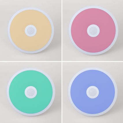 Globo - LED RGBW Himmennettävä kylpyhuonevalo kaiuttimella LED/18W/230V 3000-6500K IP44 + kauko-ohjaus