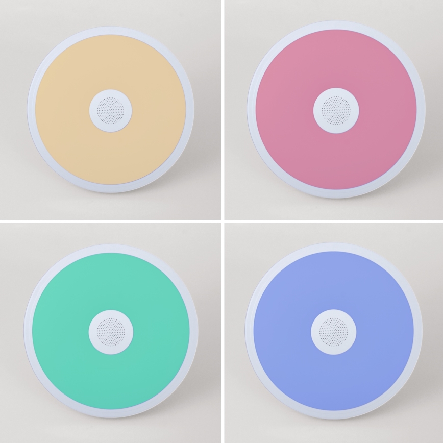 Globo - LED RGBW Himmennettävä kylpyhuonevalo kaiuttimella LED/18W/230V 3000-6500K IP44 + kauko-ohjaus