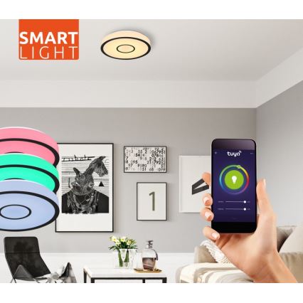 Globo- LED RGB himmennettävä kylpyhuonevalaisin LED/30W/230V IP44 Wi-Fi Tuya + kaukosäädin