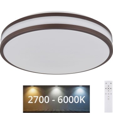 Globo - LED RGBW himmennettävä kattovalaisin LED/18W/230V 2700-6000K + kaukosäädin