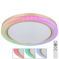Globo - LED RGBW himmennettävä kattovalaisin LED/20W/230V 2700-6500K + kaukosäädin