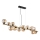 Globo - LED-riippuvalaisin vaijerilla 13xG9/3,5W/230V messinki