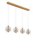 Globo - LED-riippuvalaisin vaijerilla LED/32W/230V 3000K kultainen