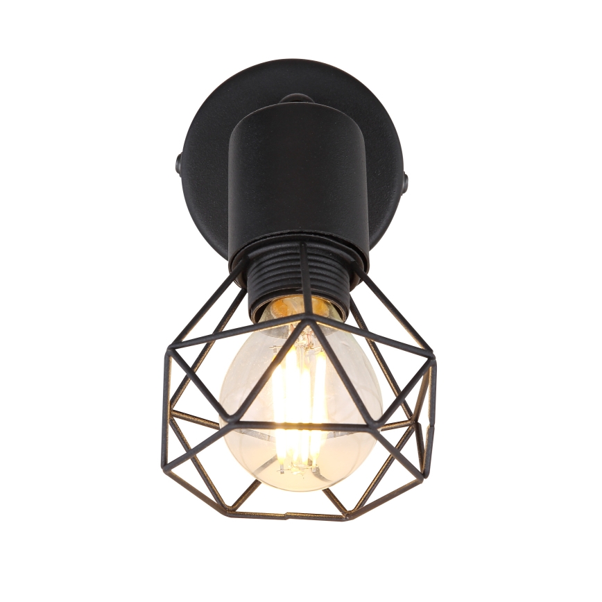 Globo - LED-seinävalaisin 1xE14/6W/230V musta