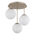 Globo - Pinta-asennettava kattovalaisin 3xE14/25W/230V messinki