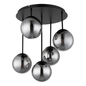 Globo - pintakiinnitteinen kattokruunu 5xE14/25W/230V musta