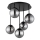Globo - pintakiinnitteinen kattokruunu 5xE14/25W/230V musta