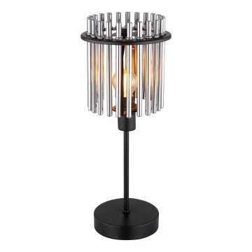 Globo - Pöytävalaisin 1xE14/40W/230V halkaisija 15 cm musta