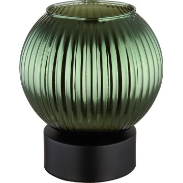 Globo - Pöytävalaisin 1xE27/25W/230V halkaisija 15 cm vihreä