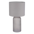 Globo - Pöytävalaisin 1xE27/60W/230V harmaa