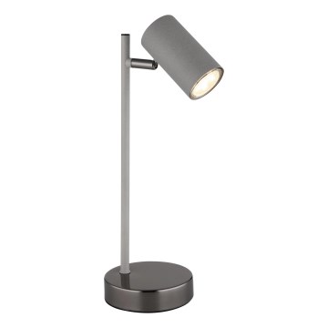 Globo - Pöytävalaisin 1xGU10/5W/230V harmaa/antrasiitti