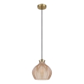 Globo - Riippuvalaisin vaijerilla 1xE27/60W/230V, halkaisija 22 cm, kultainen
