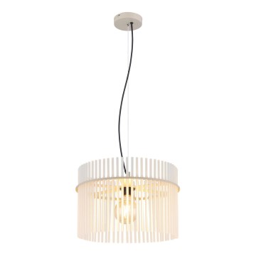 Globo - Riippuvalaisin vaijerilla 1xE27/60W/230V, halkaisija 40 cm, kermanvalkoinen