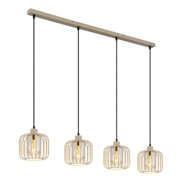 Globo - Riippuvalaisin vaijerilla 4xE27/40W/230V