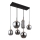 Globo - Riippuvalaisin vaijerilla 6xE27/40W/230V musta