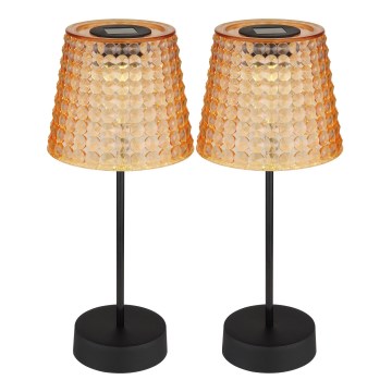 Globo - SARJA 2x LED aurinkovalaisin LED/0,06W/3V IP44 40 mAh oranssi