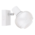 Globo - Seinään asennettava spottivalaisin 1xE14/40W/230V valkoinen