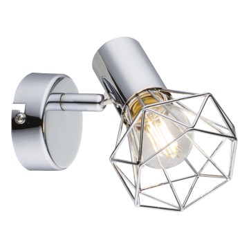 Globo - Seinäkohdevalo 1xE14/40W/230V kiiltävä kromi