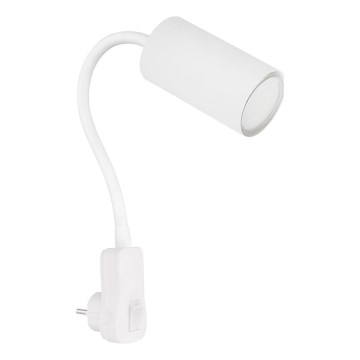 Globo - seinäspotti pistokkeellinen 1xGU10/35W/230V, valkoinen