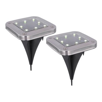 Globo - SETTI 2x LED-aurinkovalaistus LED/0,8W/1,2V IP44 300 mAh