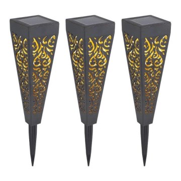 Globo - SETTI 3x LED-aurinkolamppu LED/0,1W/3V IP44