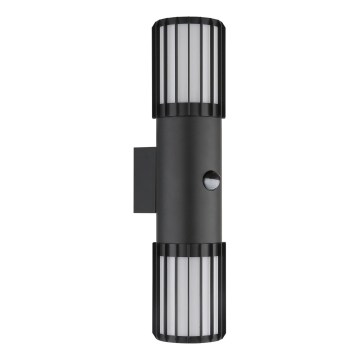 Globo - Ulkoseinävalaisin liiketunnistimella 2xE27/15W/230V IP54