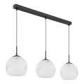 Globo - Vaijerilla ripustettava riippuvalaisin 3xE27/60W/230V