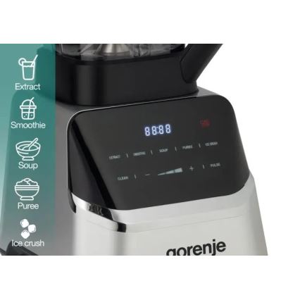 GORENJE BP1500DE - Pöytätehosekoitin 2 l 1500W/230V ruostumaton teräs/musta