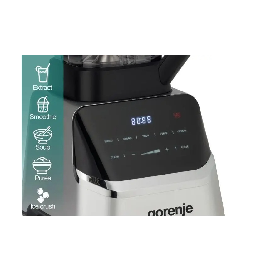 GORENJE BP1500DE - Pöytätehosekoitin 2 l 1500W/230V ruostumaton teräs/musta