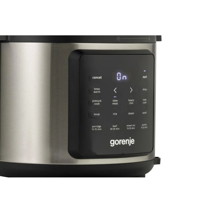GORENJE GMC6SBK - Monitoimikeitin 6 l 8-in-1 1000 W/230 V ruostumaton teräs
