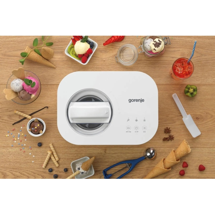 GORENJE ICM10W - Jäätelökone 100W/230V valkoinen