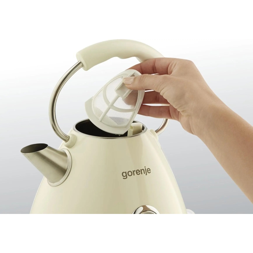 GORENJE K17CLI - Nopea vedenkeitin 1,7 l 2200W/230V beige