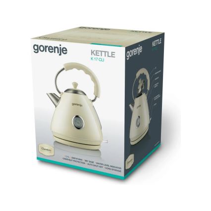 GORENJE K17CLI - Nopea vedenkeitin 1,7 l 2200W/230V beige