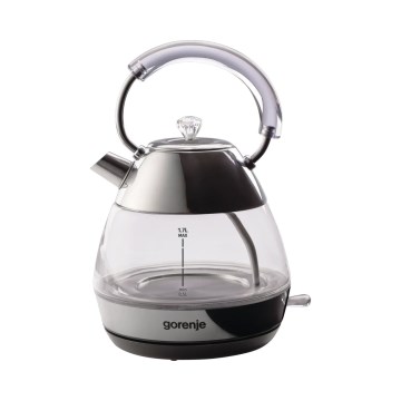 GORENJE K17GPD - Vedenkeitin 1,7 l 2200 W/230 V läpinäkyvä/ruostumaton teräs