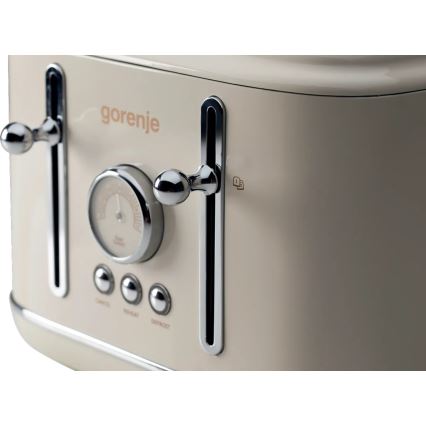 GORENJE T2300CLIN - 4-viipaleinen leivänpaahdin 1150W/230V beige