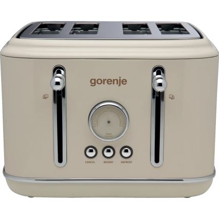 GORENJE T2300CLIN - 4-viipaleinen leivänpaahdin 1150W/230V beige