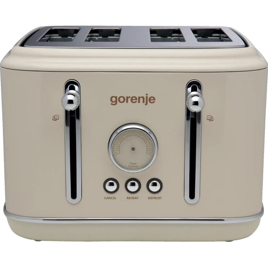 GORENJE T2300CLIN - 4-viipaleinen leivänpaahdin 1150W/230V beige
