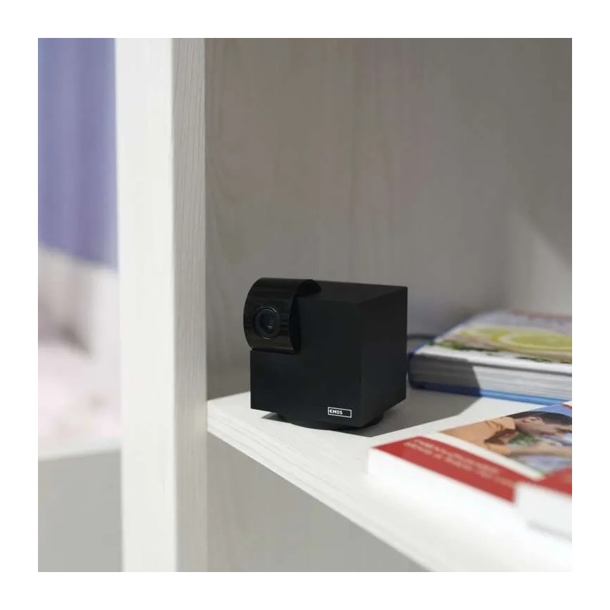 Älykäs sisäkääntyvä kamera liiketunnistimella GoSmart 5V Wi-Fi Tuya musta