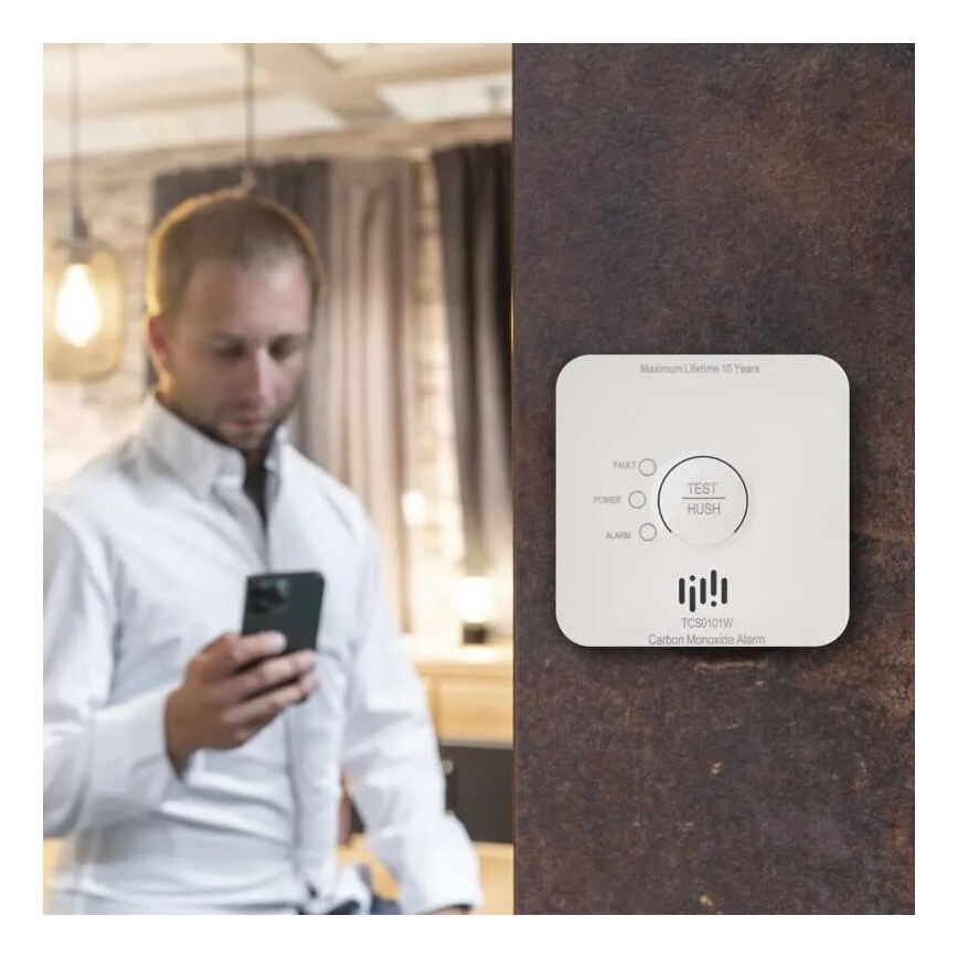 Hiilimonoksidihälytin GoSmart 2xAA Wi-Fi Tuya