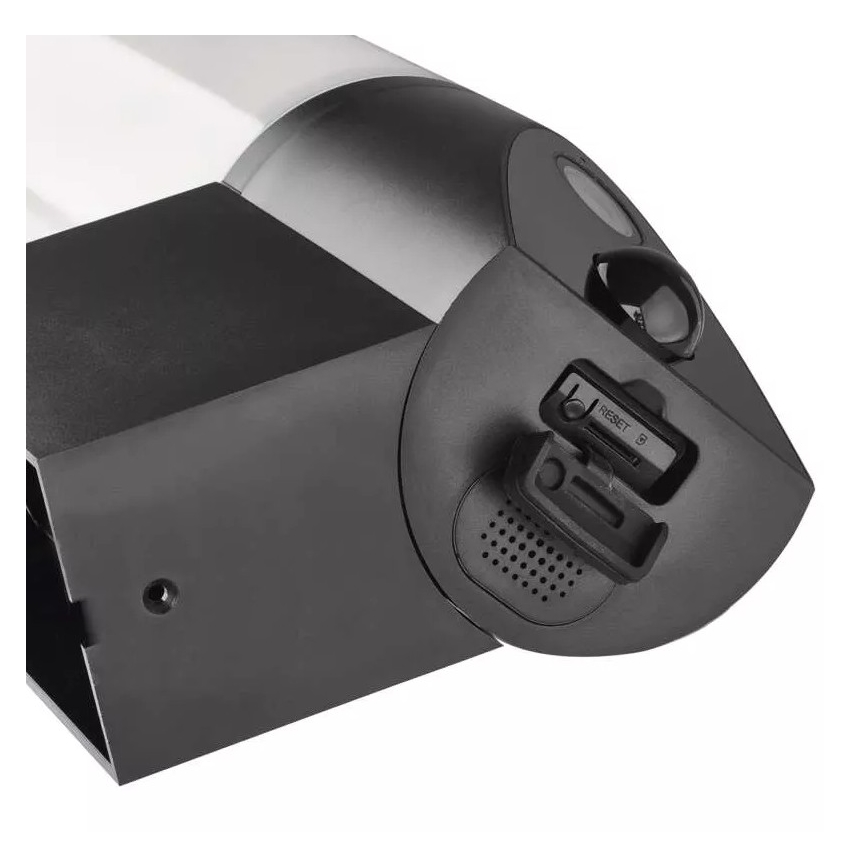 GoSmart LED/12W/230V 3200K IP65 Wi-Fi Tuya musta älykäs ulkokamera valolla